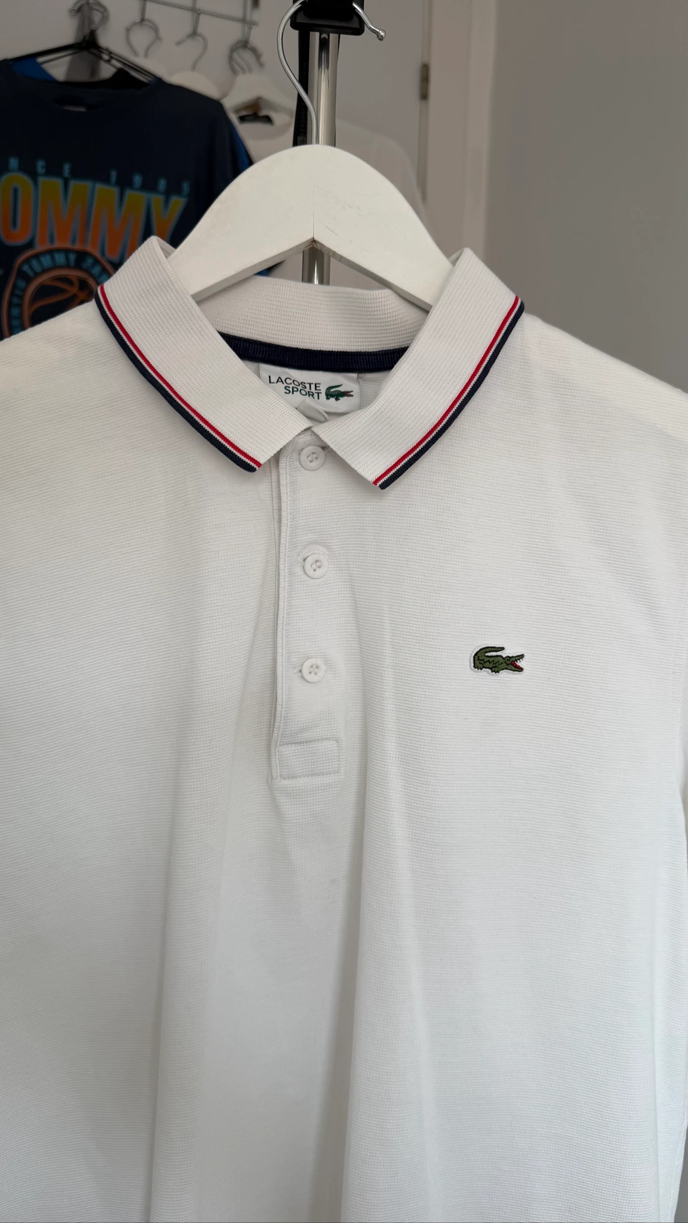 Polo Lacoste Sport branco – tamanho G – photo 7